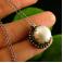 Naszyjniki naszyjnik z perłą,ecru,śmietankowy,ślubny
