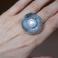 Pierścionki pierścionek regulowany,z perłą,srebro surowe
