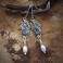Kolczyki srebrne,kolczyki,z kyanitem i perłami