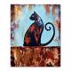 Obrazy obraz kot,kot ręcznie malowany