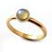 Pierścionki złoty pierścionek z kamieniem księżycowym