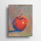 Ilustracje, rysunki, fotografia obraz jabłko,martwa natura,pastele