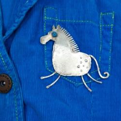 koń,konik,broszka,dla miłośników koni - Broszki - Biżuteria