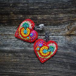 kolczyki,Frida,serce,Frida Kahlo - Kolczyki - Biżuteria