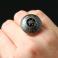 Pierścionki czarny opal,srebrny pierścionek regulowany