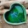 Ceramika i szkło serce,ceramiczna podstawka serce,talerzyk,zielona