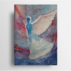 akwarela,anioł - Obrazy - Wyposażenie wnętrz