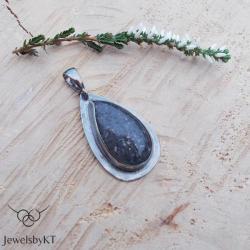 srebro,klasyczny,kamień księżycowy,JewelsbyKT - Wisiory - Biżuteria