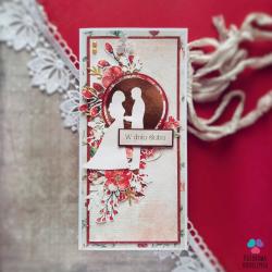 kartka ślubna,ślub,czerwona kartka - Kartki okolicznościowe - Akcesoria