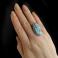 Pierścionki larimar,srebrny eteryczny pierścionek,błękitny