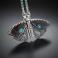 Naszyjniki srebrny motyl naszyjnik,biżuteria artystyczna
