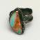 Pierścionki surowy opal,awangardowy pierścień,boulder,fiolet