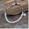 Bransoletki nowoczesna bransoletka z perłami,elegancka,srebro