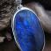 Naszyjniki srebrny,wisior z niebieskim labradorytem,granatowy