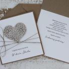Kartki okolicznościowe minimalistyczna piękna kartka ślubna na ślub