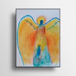 anioł,akwarela - Obrazy - Wyposażenie wnętrz