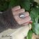 Pierścionki Elegancki pierścionek z kamieniem księżycowym