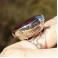 Pierścionki srebrny pierścień z granatem