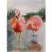 Obrazy flamingi Akwarela,różowy obraz,oryginalny