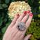 Pierścionki agat dendrytowy,pierścionek,duży rozmiar