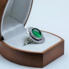 Pierścionki pierścionek,srebro,biżuteria,onyks zielony