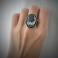 Pierścionki srebrny,pierścionek,z opalem dendrytowym