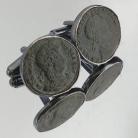 Wisiory antyczne monety spinki do mankietów,srebro