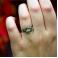 Pierścionki pierścionek z cytrynem leśny,listki dębu