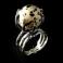 Pierścionki jaspis dalmatyński,srebrny pierścionek dizajnerski