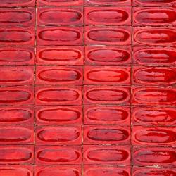 czerwone posmodernistyczne kafle,płytki ceramiczne - Ceramika i szkło - Wyposażenie wnętrz