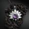 Wisiory wisiorek,kwiat lotosu,srebrna biżuteria,fiann