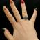 Pierścionki Regulowany pierścionek z opalem z Australii fiolet