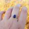 Pierścionki srebrny pierścionek listki,lapis lazuli