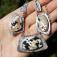 Naszyjniki srebrny naszyjnik z muszlą tygrysią