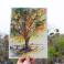 Obrazy obrazek jesienne drzewo,akwarela,jesień