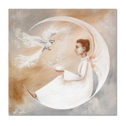 anioł obraz,obraz ręcznie malowany,anioł - Obrazy - Wyposażenie wnętrz