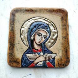 Pneumatofora,ikona,Maryja,prezent na komunie - Ceramika i szkło - Wyposażenie wnętrz