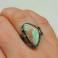 Pierścionki surowy opal,awangardowy pierścień,boulder,fiolet
