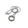 Naszyjniki srebrny wisior w stylu rockowym z hematytem