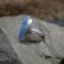 Pierścionki opal niebieski,pierścionek z opalem,ornament,