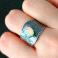 Pierścionki pierścionek opal,srebro,sygnet,delikatny,