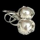 Kolczyki eleganckie kolczyki z perłami,srebro,ponadczasowe