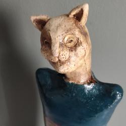 Behemot,ceramika,kot ceramiczny,upominek - Ceramika i szkło - Wyposażenie wnętrz