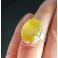 Pierścionki zjawiskowy nowoczesny pierścionek z żółtym agatem
