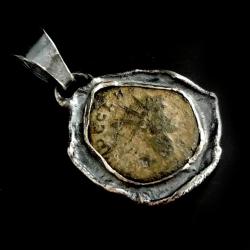moneta rzymska,wisior,srebrna,srebro,unisex - Wisiory - Biżuteria