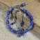 Bransoletki granatowa Surowa bransoletka z lapis lazuli,srebro