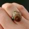 Pierścionki opal boulder,naturalny,surowy pierścień ze srebra