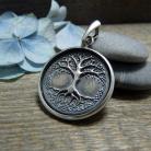 Naszyjniki amulet,drzewo życia,srebrny
