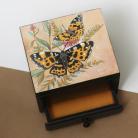 Pudełka motyle,malowane,kolorowe