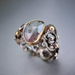 ekskluzywny pierścień z turmalinem,ażurowy - Pierścionki - Biżuteria